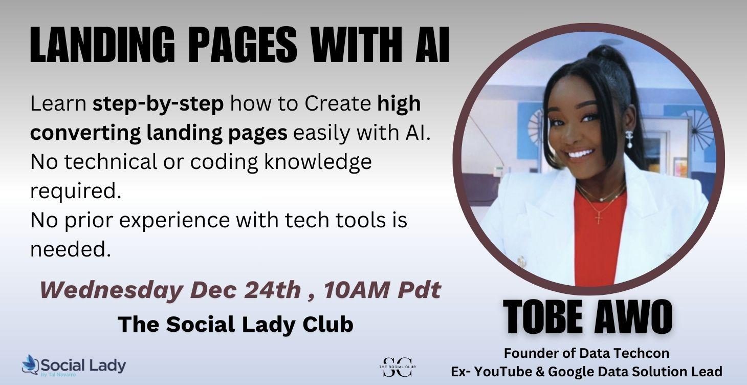Create your own landing page by Tobe Awo